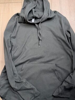 Women’s dark olive green Hooded Pullover Sweatshirt - Unbranded